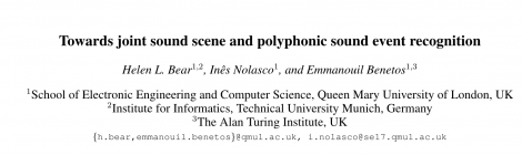 Pre-print of new work released; joint ASC and SED